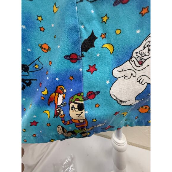 SCRUBS XL SB Fashion Scrubs TOP Blue 48 pit chest Halloween 3 pockets - Picture 14 of 15